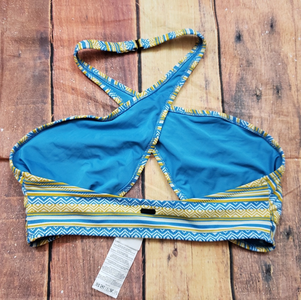 Volcom Pattern Halter Bikini Top Sz M Nwot - image 2